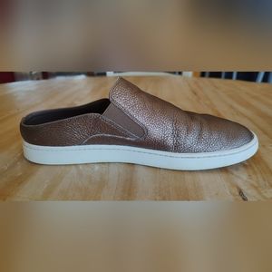 Vince Verrel Bronze Leather Mule Sneaker Slide Size 8